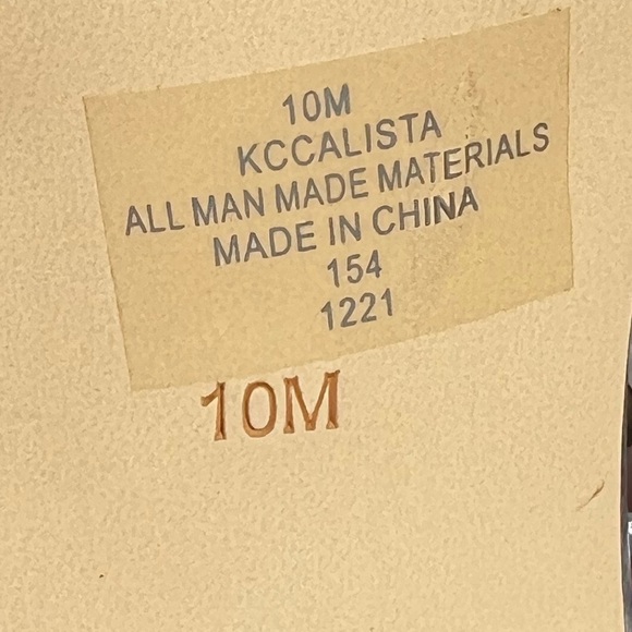 🌻NEW Calvin Klein Silver "Calista" Ankle Tie Sandals Size 10 - Picture 6 of 6